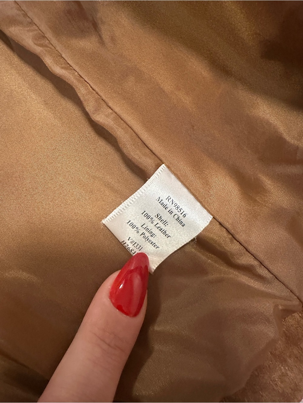 Vintage 🤎 Genuine Suede Leather Jacket - Copper - Picture 6 of 14